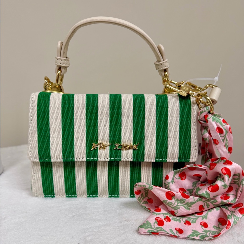 Betsey Johnson Top-Handle Bag with Crossbody Strap